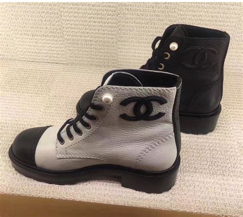 chanel classic boots|chanel black canvas heel boots.